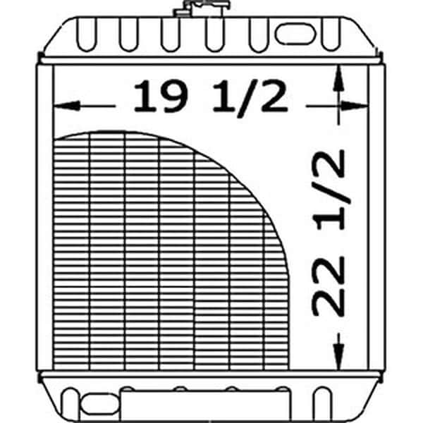Aftermarket Radiator Fits Ford New Holland Skid Steer LS190 LX985 86546700 - main